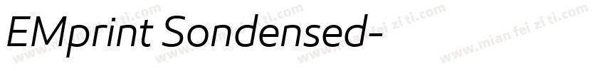 EMprint Sondensed字体转换